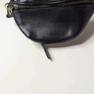 BCBG Black Crossbody Bag with Gold Accents